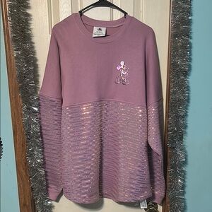 Pink Disney Sweatshirt with Sequins